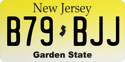 NJ license plate B79BJJ