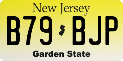 NJ license plate B79BJP