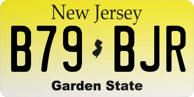 NJ license plate B79BJR