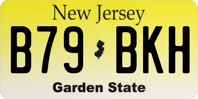 NJ license plate B79BKH