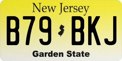 NJ license plate B79BKJ
