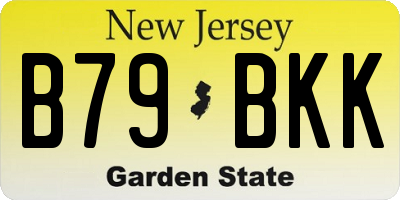 NJ license plate B79BKK
