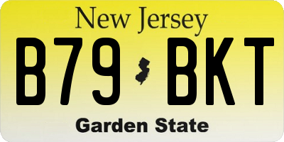 NJ license plate B79BKT