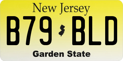 NJ license plate B79BLD