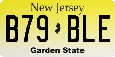 NJ license plate B79BLE