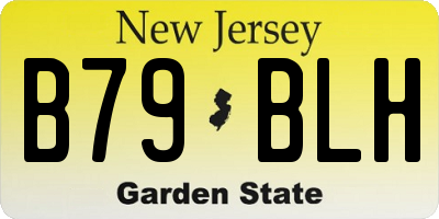 NJ license plate B79BLH