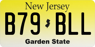 NJ license plate B79BLL