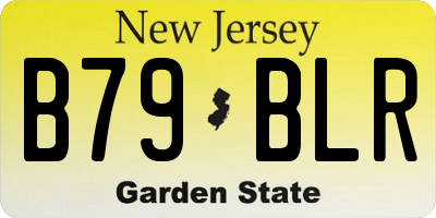 NJ license plate B79BLR