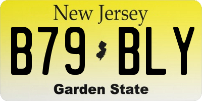 NJ license plate B79BLY