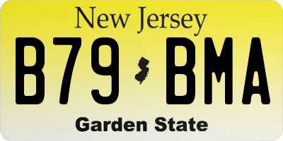NJ license plate B79BMA