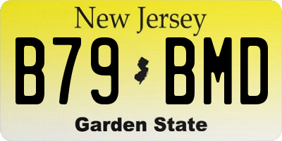 NJ license plate B79BMD