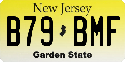 NJ license plate B79BMF