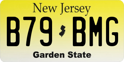NJ license plate B79BMG