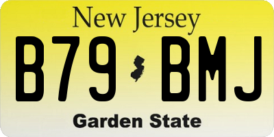 NJ license plate B79BMJ