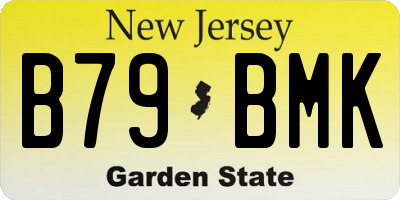 NJ license plate B79BMK