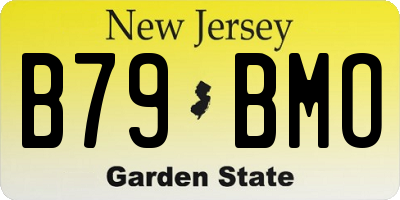 NJ license plate B79BMO