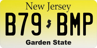NJ license plate B79BMP