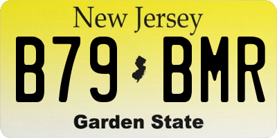 NJ license plate B79BMR