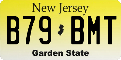 NJ license plate B79BMT