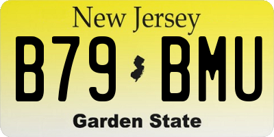 NJ license plate B79BMU