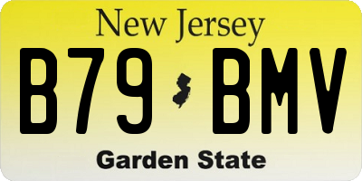 NJ license plate B79BMV