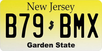NJ license plate B79BMX