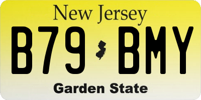 NJ license plate B79BMY