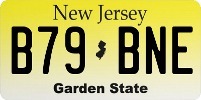NJ license plate B79BNE