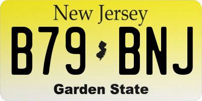NJ license plate B79BNJ