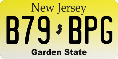 NJ license plate B79BPG