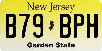 NJ license plate B79BPH