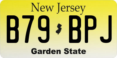 NJ license plate B79BPJ