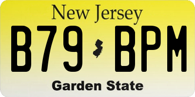 NJ license plate B79BPM