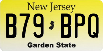 NJ license plate B79BPQ