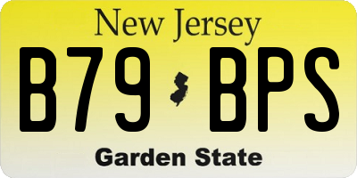 NJ license plate B79BPS