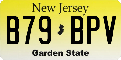 NJ license plate B79BPV