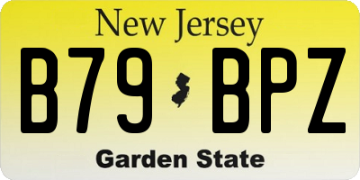 NJ license plate B79BPZ