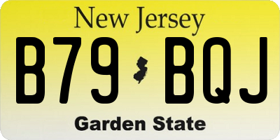 NJ license plate B79BQJ