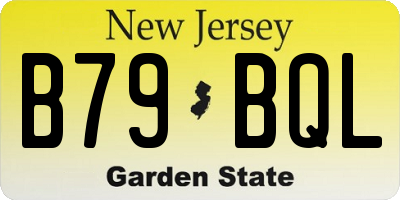 NJ license plate B79BQL