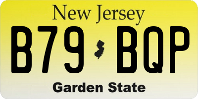 NJ license plate B79BQP