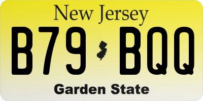 NJ license plate B79BQQ