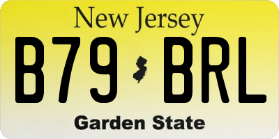 NJ license plate B79BRL
