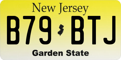 NJ license plate B79BTJ