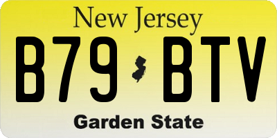 NJ license plate B79BTV