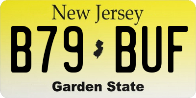 NJ license plate B79BUF