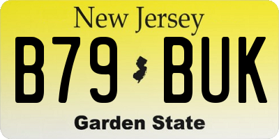NJ license plate B79BUK