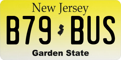NJ license plate B79BUS