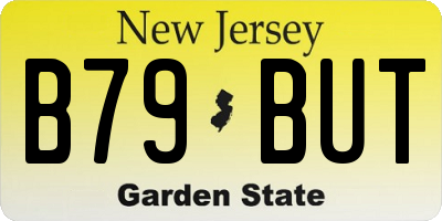NJ license plate B79BUT
