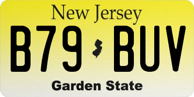 NJ license plate B79BUV