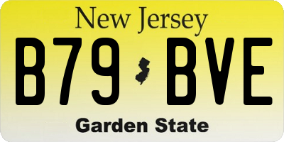 NJ license plate B79BVE